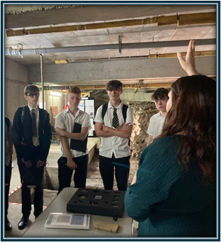 Students listening to a talk