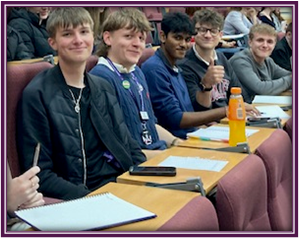 Students listening to a lecture