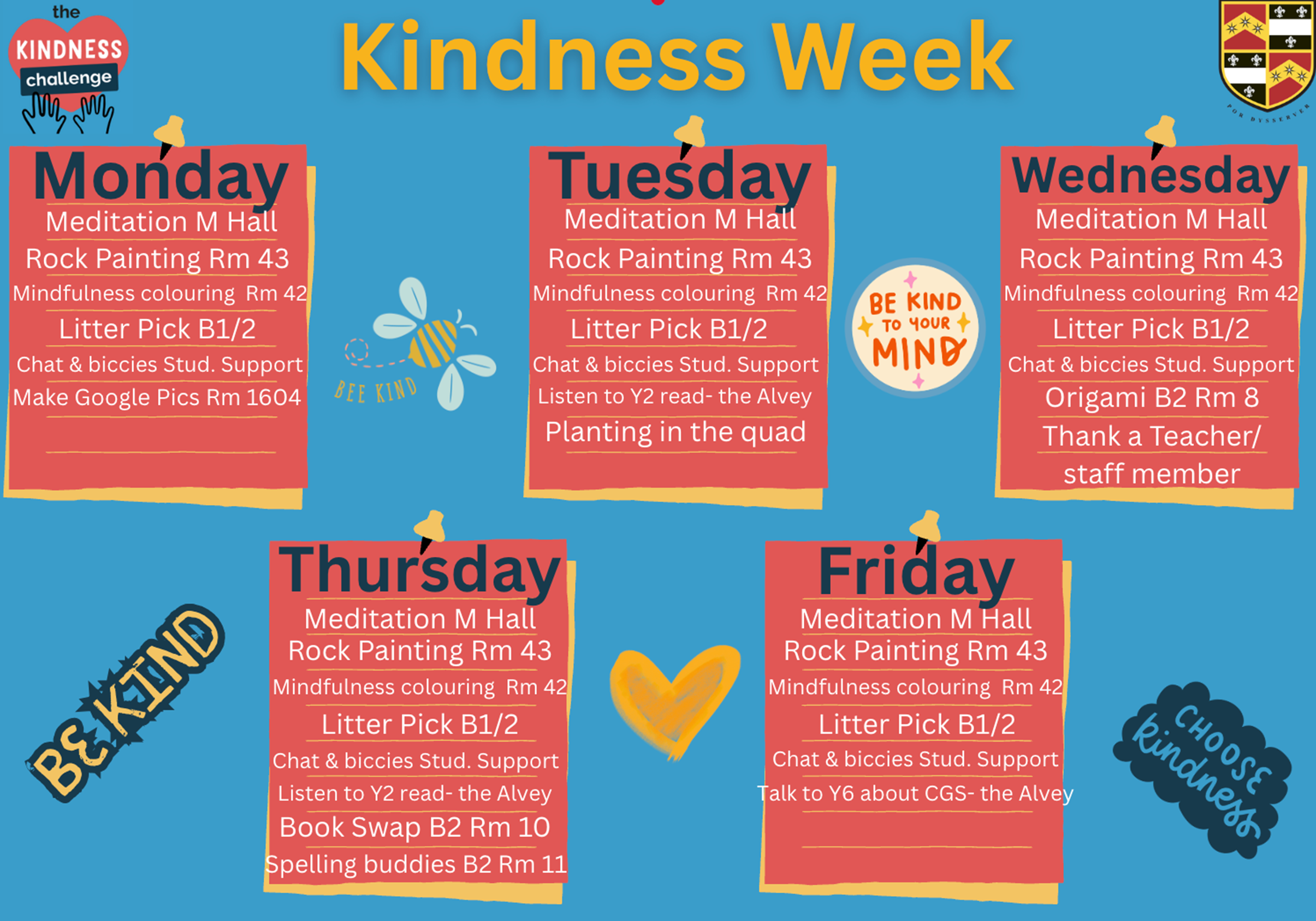 Kindness Week Poster Advertising Events